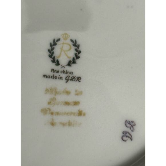 REICHENBACH GDR Dinner, Salad, Bread & Butter, Saucer Plates-RARE-One Set of  4 - Picture 16 of 16